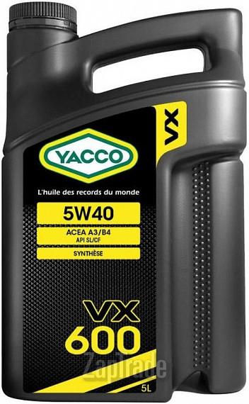 Купить моторное масло Yacco VX 600, в интернет-магазине в Москве