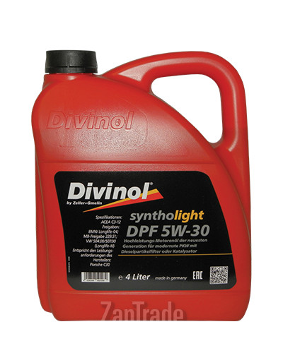 Купить моторное масло Divinol Syntholight DPF 5W30, в интернет-магазине в Москве