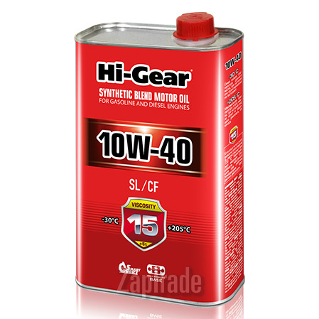 Купить моторное масло Hi-gear SAE 10W-40 API SL/CF, в интернет-магазине в Москве