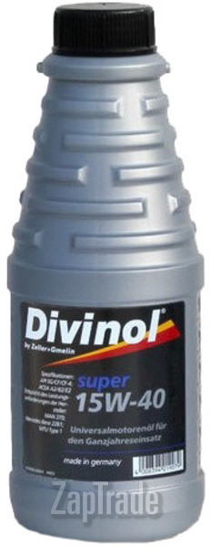 Купить моторное масло Divinol Super 15W-40, в интернет-магазине в Москве