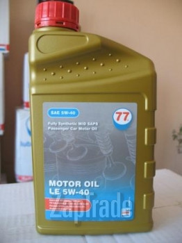 Купить моторное масло 77lubricants MOTOR OIL LE 5w-40,  в интернет-магазине в Москве