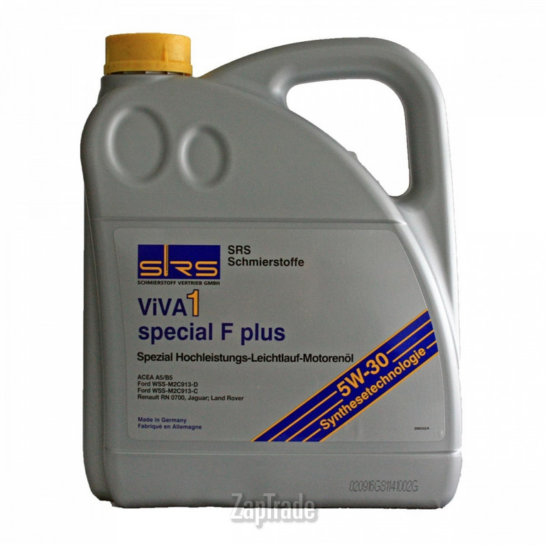 Купить моторное масло Srs VIVA 1 Special F Plus 5W-30, в интернет-магазине в Москве