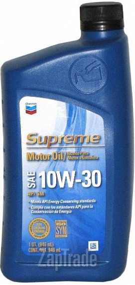 Купить моторное масло Chevron Supreme Motor Oil 10W-30, в интернет-магазине в Москве
