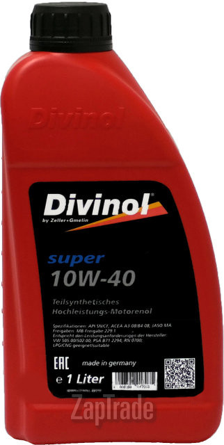 Купить моторное масло Divinol Super 10W-40, в интернет-магазине в Москве