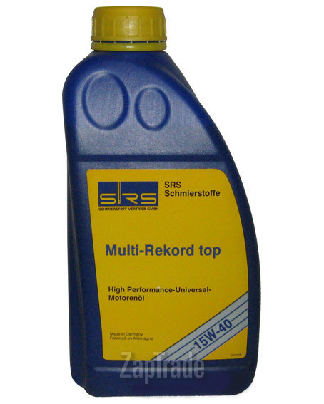 Купить моторное масло Srs Multi-Rekord top 15W-40, в интернет-магазине в Москве