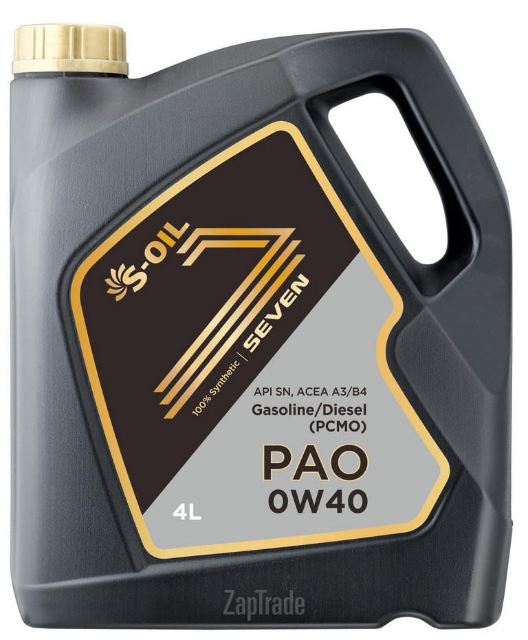 Купить моторное масло S-oil SEVEN PAO, в интернет-магазине в Москве
