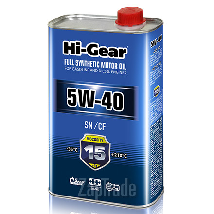 Купить моторное масло Hi-gear SAE 5W-40 API SN/CF, в интернет-магазине в Москве
