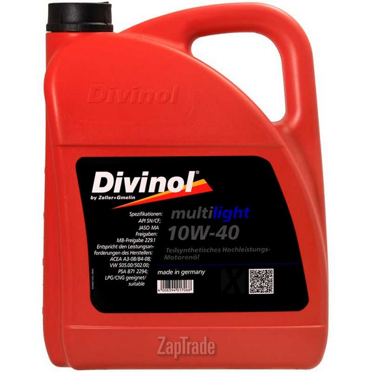 Купить моторное масло Divinol Multilight 10W-40, в интернет-магазине в Москве