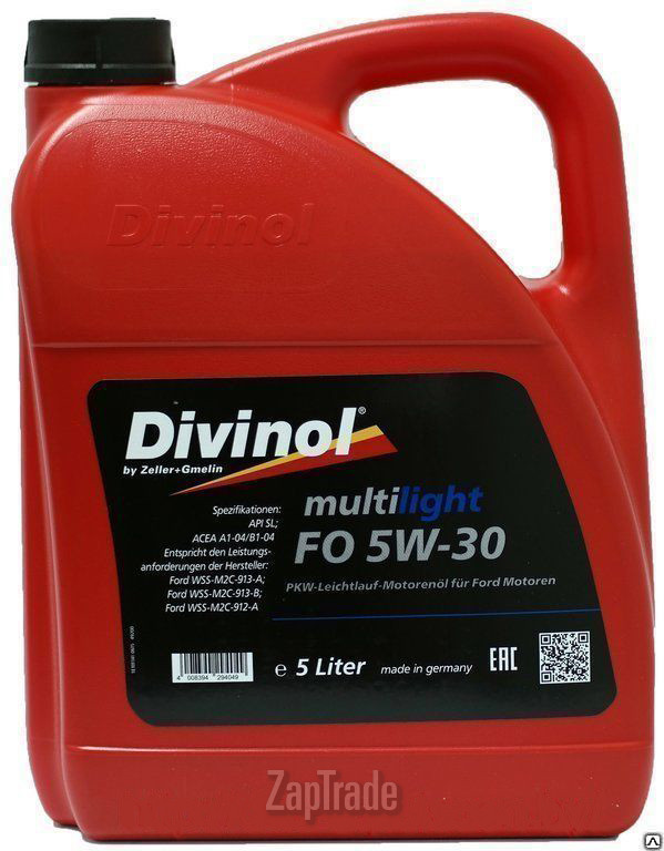 Купить моторное масло Divinol Multilight FO 5W-30, в интернет-магазине в Москве