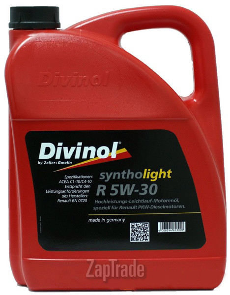 Купить моторное масло Divinol Syntholight R 5W-30, в интернет-магазине в Москве