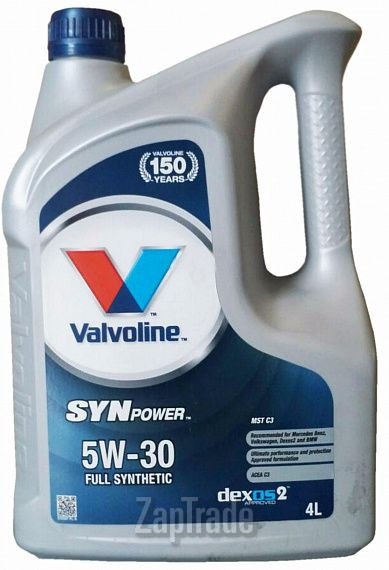 Купить моторное масло Valvoline SynPower MST C3, в интернет-магазине в Москве