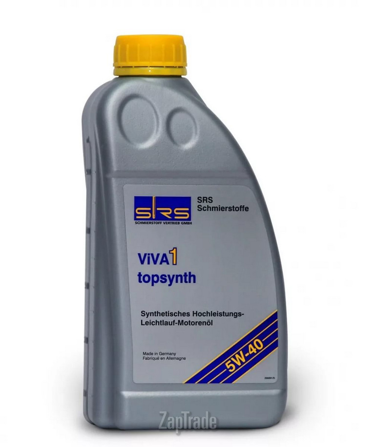 Купить моторное масло Srs VIVA 1 topsynth 5W-40, в интернет-магазине в Москве
