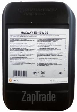 Купить моторное масло Statoil Maxway E9, в интернет-магазине в Москве