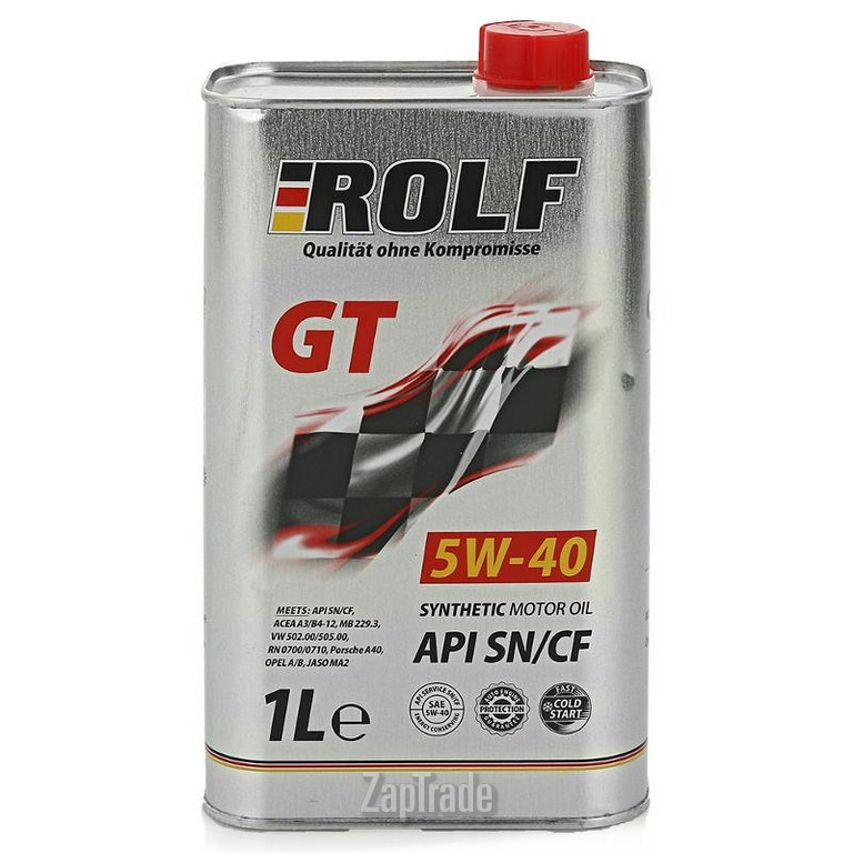 Купить моторное масло Rolf GT 5W-40 SN/CF, в интернет-магазине в Москве