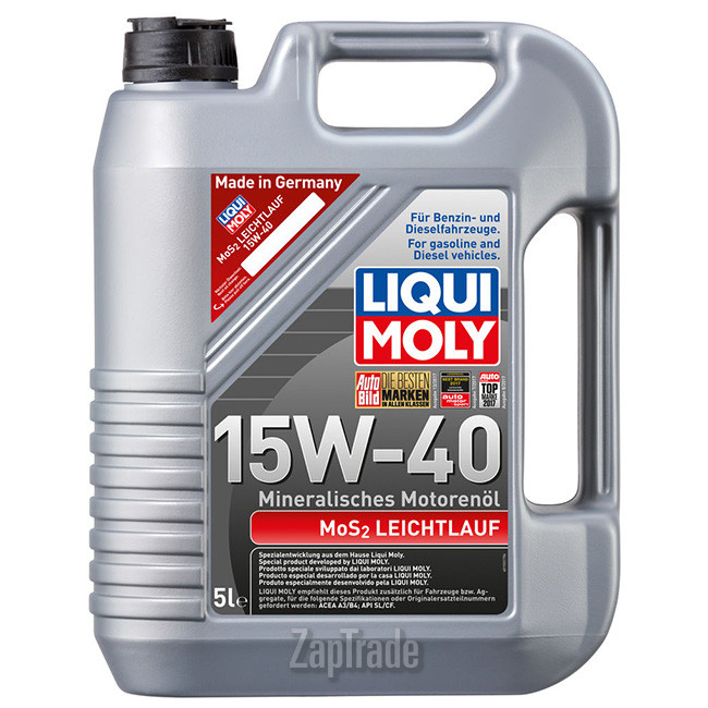 Купить моторное масло Liqui moly MoS2 Leichtlauf, в интернет-магазине в Москве