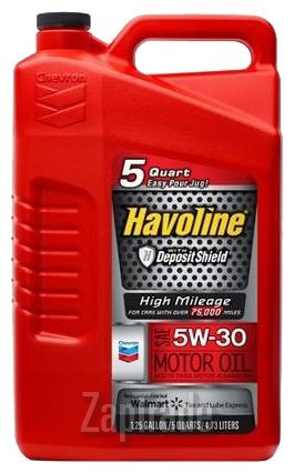 Купить моторное масло Chevron Havoline High Mileage 5W-30, в интернет-магазине в Москве