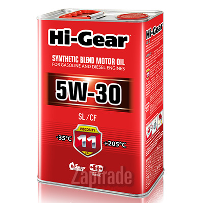 Купить моторное масло Hi-gear SAE 5W-30 API SL/CF, в интернет-магазине в Москве