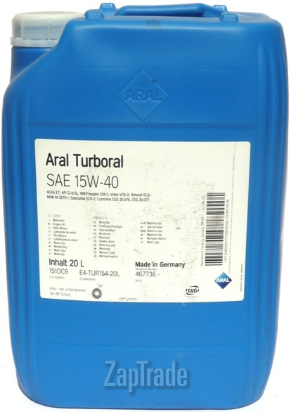 Купить моторное масло Aral Turboral, в интернет-магазине в Москве