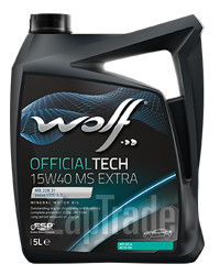 Купить моторное масло Wolf OFFICIALTECH 15W40 MS EXTRA, в интернет-магазине в Москве