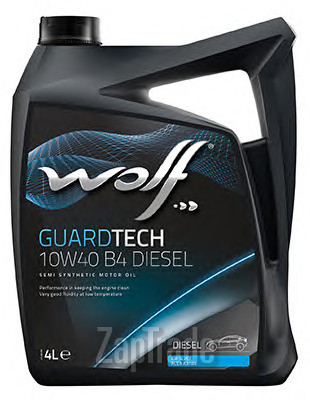 Купить моторное масло Wolf GUARDTECH 10W40 B4 DIESEL, в интернет-магазине в Москве