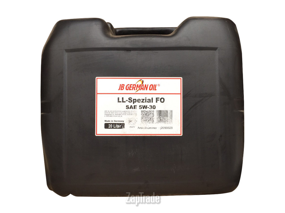 Купить моторное масло Jb german oil LL-Spezial FO 5W-30, в интернет-магазине в Москве