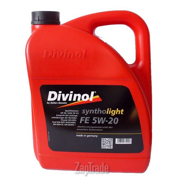 Купить моторное масло Divinol Syntholight FE 5W20, в интернет-магазине в Москве