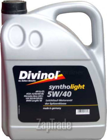 Купить моторное масло Divinol Syntholight 5W-40, в интернет-магазине в Москве