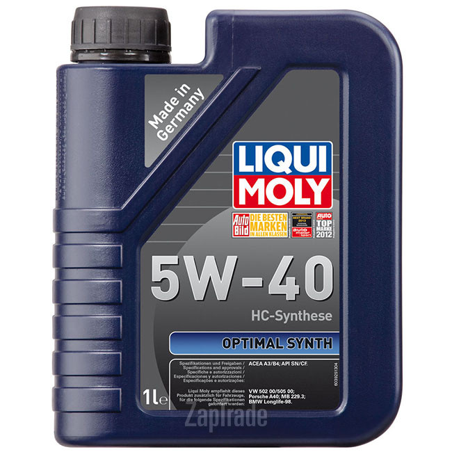 Купить моторное масло Liqui moly Optimal Synth, в интернет-магазине в Москве