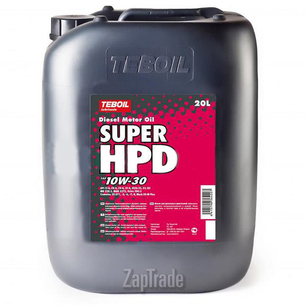 Купить моторное масло Teboil Super HPD л и ц е н з и я z a p t r a d e, в интернет-магазине в Москве