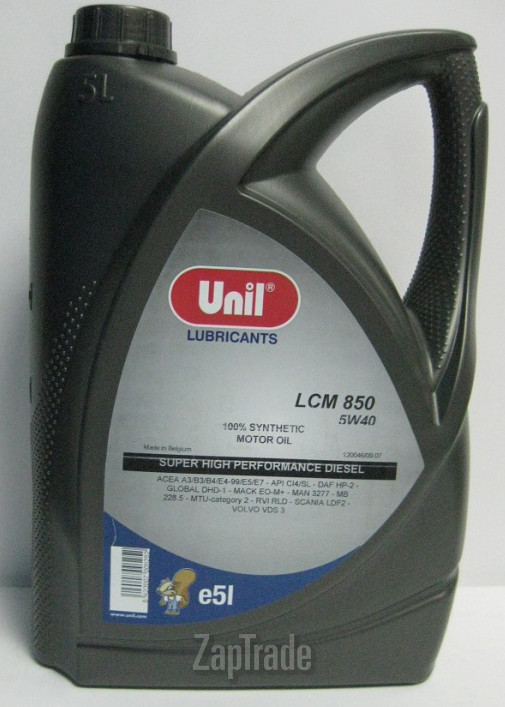 Купить моторное масло Unil LCM 850 5W40, в интернет-магазине в Москве