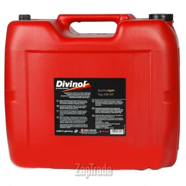 Купить моторное масло Divinol Syntholight Top 5W40, в интернет-магазине в Москве