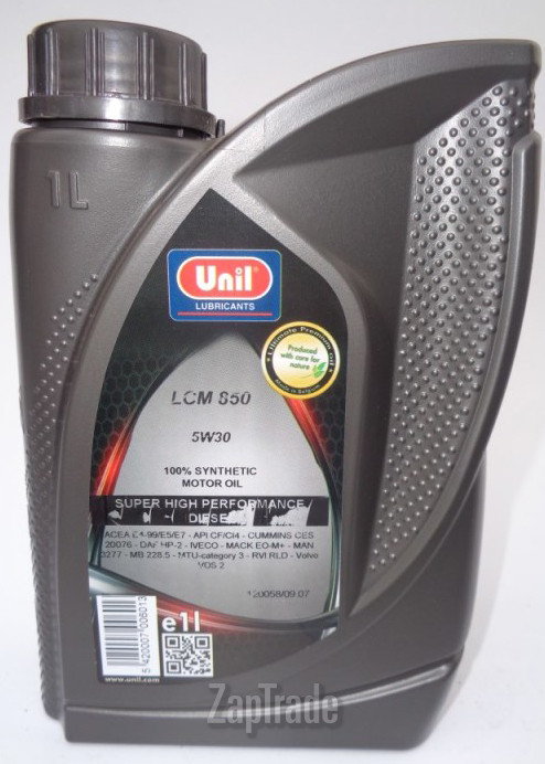 Купить моторное масло Unil LCM 850 5W30, в интернет-магазине в Москве